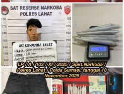 Jajaran Satres Narkoba Kembali Amankan Seorang Pengedsr Narkotika Jenis Ganja .