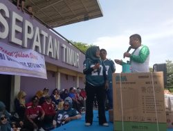 Di Hari Guru yang ke 80 dan HUT PGRI Ketua PGRI Sepatan Timur Adakan Giat jalan Santai