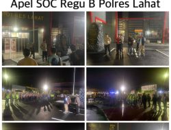 Sinergi TNI–Polri–Satpol PP Gelar Patroli Skala Besar Gelar Apel Gabungan Jaga Keamanan Kota Lahat