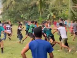 Turnamen Sepak Bola Piala Kades Bojong Catang Berakhir Ricuh, Turnamen Dihentikan