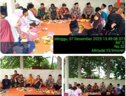 Kapospol Ipda Mulyo, Bersama Ormas PP Ranting Gelam Jaya Menghadiri Santunan 100 Anak Yatim