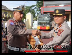 Kapolres Lahat Berikan Penghargaan Kepada Personel Polres Lahat Serta Pengukuhan Jabatan Kapolsek Pulau Pinang..