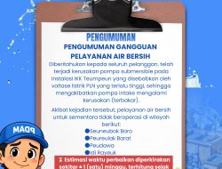 Pompa Utama IKK Teumpeun Terbakar Akibat Gangguan Voltase, Suplai Air di 4 Wilayah Terhenti
