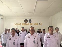 Lapas Kelas IIB Bireuen Ikuti Apel Pegawai Awal Tahun 2026 Kemenimipas Secara Virtual