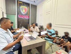 Maraknya Penambang Emas Ilegal di Kabupaten Tebo, 8 Orang Pelaku di Amankan Polisi