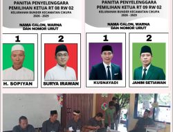 Sukses Pemilihan Ketua RT 008 Dan RT 009 RW 02 Bunder-Cikupa, Masa Bakti 2026-2029 Berjalan Lancar
