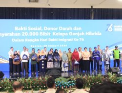Rutan Kelas I Tangerang Ikuti Bakti Sosial dan Donor Darah Peringatan Hari Bhakti Imigrasi ke-76