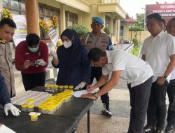 Polresta Banyuwangi Gelar Tes Urine Mendadak, Pastikan Personel Bebas Narkoba