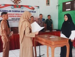 Pengambilan Sumpah dan Pelantikan Marlina sebagai Kaur Keuangan Desa KutaWuluh Purwanegara