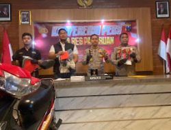Polres Pasuruan Tangkap Dua Tersangka Curanmor, Diduga Beraksi di 18 TKP