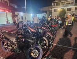 Polres Samosir Gelar Razia Sepeda Motor Yang Memakai Knalpot Brong
