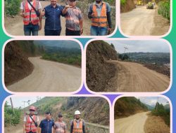 Wakil Ketua DPRD Kabupaten Samosir Sarchocel Martopolo Tamba Meninjau Pelaksanaan Pekerjaan Infrastruktur Jalan Lintas Di Kecamatan Sitio-tio