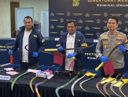 Polda Metro Jaya Tangkap 105 Pelaku Tawuran, Puluhan Senjata Tajam Disita