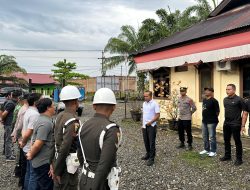Sinergitas Polres Nagan Raya bersama TNI cegah Penambangan Illegal