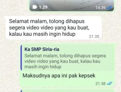 Diduga Lontarkan Ancaman Lewat WhatsApp, Oknum Kepala Sekolah di Silaen Disorot