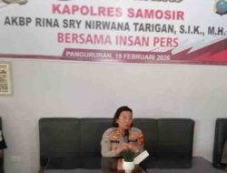 Puluhan Insan Pers Hadiri Silaturahmi Kapolres Samosir di Pangururan.