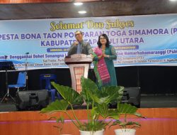 Hadiri Pesta Bona Taon PTS, Bupati Tapanuli Utara Harapkan Sinergitas Seluruh Elemen