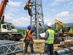 Pembangunan Tower dipetir Diduga praktek Tebang pilih dalam pemberian kompensasi
