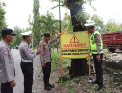 Cegah Laka Lantas, Kapolres Kulonprogo Tinjau Langsung Zona Rawan Lalu Lintas