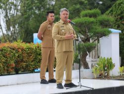 ‎Pimpin Apel Gabungan, Wakil Bupati Tapanuli Utara Ingatkan Disiplin dan Perencanaan Pembangunan Berkualitas