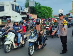 Hadir di Tengah Padatnya Mobilitas Ramadan, Polsek Cikande Intensifkan “Strong Point” Pagi dan Sore