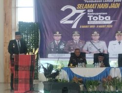Sidang Paripurna Hut Ke 27,Bupati Dan Pimpinan DPRD Paparkan Sejarah Pemekaran Kabupaten Toba.