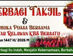 Gabungan Relawan KBS Bengkalis Gelar Berbagi Takjil dan Buka Puasa Bersama