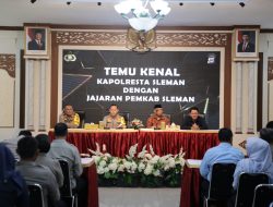 Perkenalkan Diri, Kapolresta Sleman Siap Bersinergi Dengan Pemkab Sleman