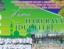 Ketua RW 07 Rohmat Khasani dan Jajaran Mengucapkan Selamat Hari Raya Idul Fitri 1447 Hijriyah
