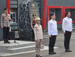 Kapolres Lahat Melaksanakan Apel Pagi Dalam Memantau Arus Mudik Tahun 2026.