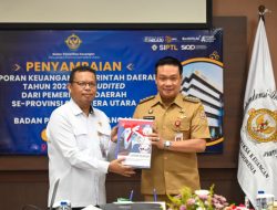 Bupati Humbahas Sampaikan LKPD Unaudited 2025 kepada BPK Perwakilan Sumatera Utara