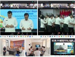 Pererat Silaturahmi dan Kebersamaan, Lapas Kelas IIA Banda Aceh Ikuti Kegiatan Halalbihalal Kementerian Imigrasi dan Pemasyarakatan secara Virtual