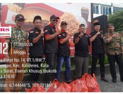 Bagi-Bagi Takjil dan Buka Puasa Bersama Pimpinan Anak Cabang (PAC) GRIB JAYA Kalideres Wujudkan Kepedulian