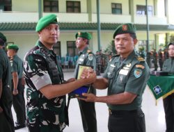 Dandim 0621/Kabupaten. Bogor Letkol Inf Rizal Dwijayanto S.E.,M.ip Pimpin Kenaikan Pangkat Pa, Ba, Ta dan Perwira