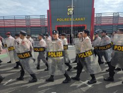 Latihan Rutin Dalmas Polres Lahat Tingkatkan Kemampuan Teknis dan Kekompakan Personel