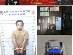 Tersangka Pengedar Natkoba Di Amankan Satuan Stres Narkoba Pores Lahat