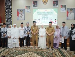 Sekda Palembang Pimpin Pelepasan Jemaah Haji PGRI, Doakan Jadi Haji Mabrur