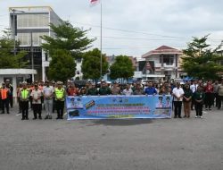 Bupati Humbang Hasundutan Pimpin Apel Operasi Gabungan Sadar Pajak Kendaraan Bermotor