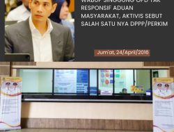 Wabup Singgung OPD Tak Responsif Aduan Masyarakat, Aktivis sebut salah satu nya DPPP/Perkim
