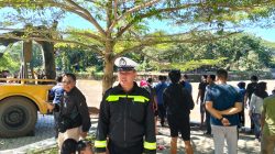Mobil Terjun ke Sungai Lematang, Sat Lantas Polres Lahat Bergerak Cepat Evakuasi, Pengemudi Selama