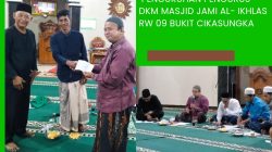 Pengukuhan Pengurus DKM Masjid Jami Al Ikhlas RW 09 Bukit Cikasungka 