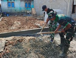 Satgas TMMD Pacu Pembangunan, Pedagang Warung Haru Dan Syukur
