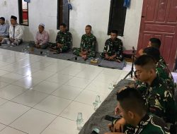 Kodim 0621/Bogor Satgas TMMD Hadir Dalam Pengajian Rutin Warga Tegalega