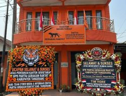Peringati May Day, Partai Gerakan Rakyat Kabupaten Tangerang Resmikan Kantor Sekretariat Baru di Tigaraksa