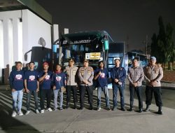 Kapolresta Serang Kota Kombes Pol.Yudha Satria, SH,SIK,MH., Pimpin Pengamanan Pemberangkatan Massa buruh Menuju Jakarta