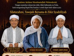 Jamaah Thoriqoh Naqsabandiyah Al-Kholidiyah Jalaliyah Palembang Gelar Silaturahmi, Tawajuh Bersama & Zikir Syadziliyah