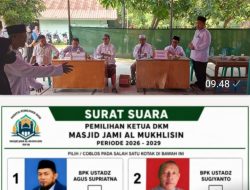 Pemilihan Ketua DKM Masjid JAMI AL-MUKHLISIN, Bejalan Seru dan Alot