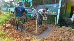 TMMD ke-128 Kodim 0621/Kabupaten Bogor Bangun Sistem Pipanisasi Air Bersih di Cigudeg