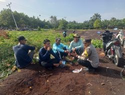 Polsek Bantan Ajak Masyarakat Tanam Sayuran Demi Ketahanan Pangan