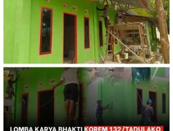 Karya Bakti Korem 132/Tadulako Rehab Panti Asuhan “”Bina Tunas Harapan””, TNI Dan Warga Gotong Royong